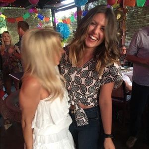 Bomb Y Lola patterned Tie top